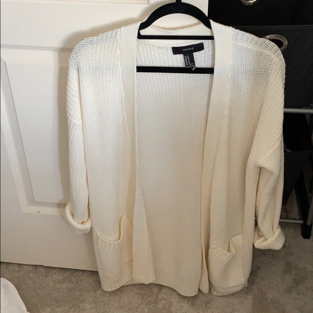 Cream cardigan